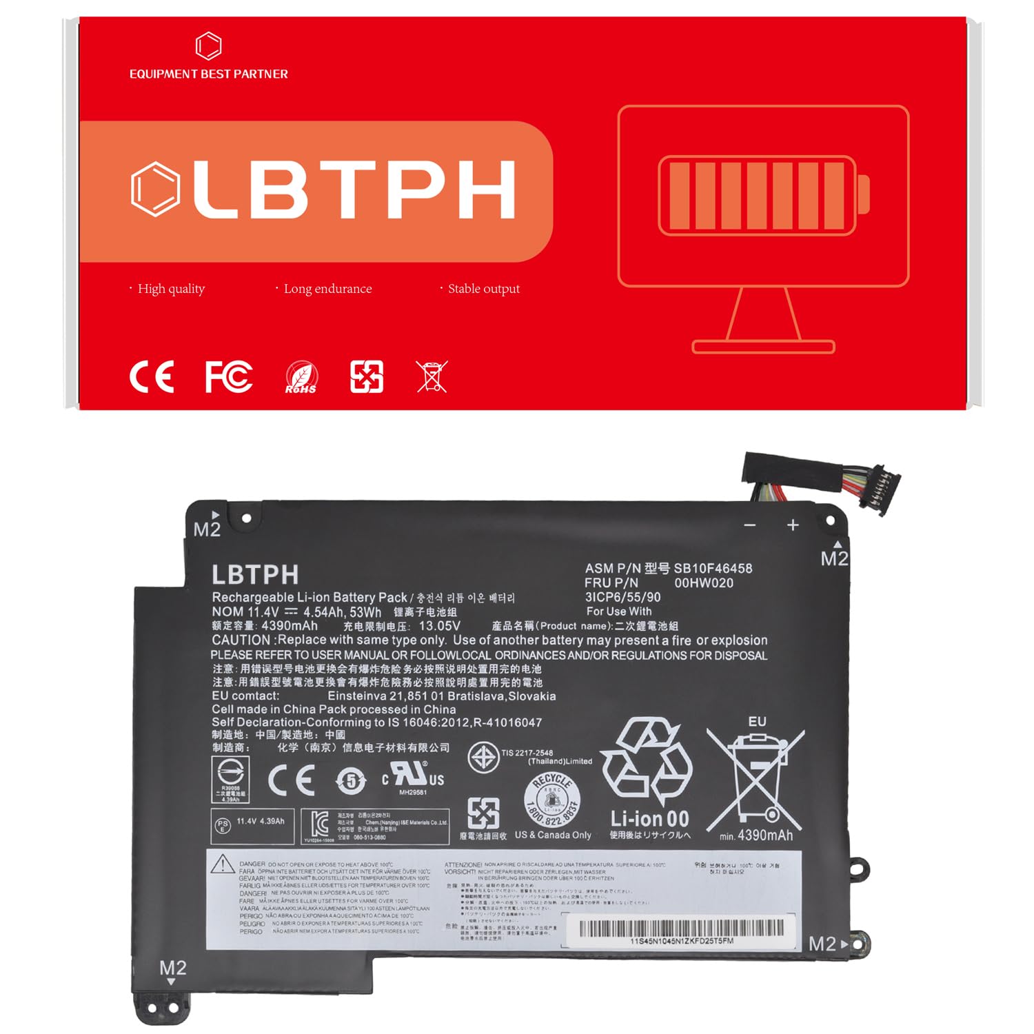 Amazon.com: LBTECH 00HW020 00HW021 Battery Replacement for Lenovo